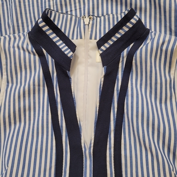❤️Eliza J blue white striped sleeveless shift mini dress - Picture 7 of 10